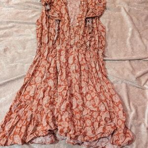 Paisley Print Women's Dress